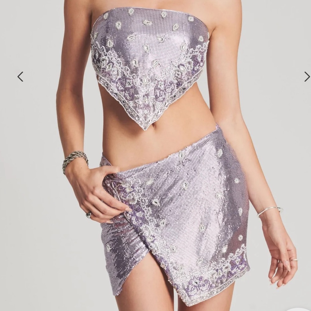 RETROFETE MILOS EMBELLISHED CHAINMAIL SET